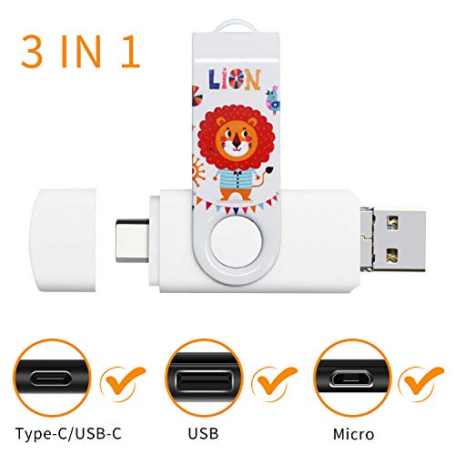 V VATAPO 3.1 128GB 3 in 1 High Speed Flash Drive for Android