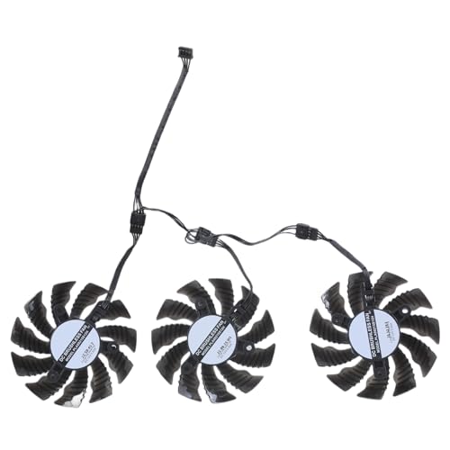 Oxtxuzdm Ventilador de refrigeración de tarjeta de video de 4 pines de 82 mm para RX6800 6800XT 6900XT 6900XT para refrigeradores de tarjetas gráficas, ventilador de radiadores de juegos, accesorios