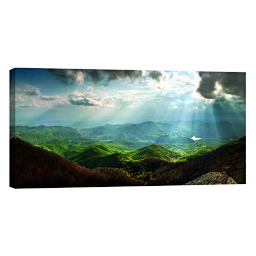 Tableau nature phosphorescent veilleuse adulte chambre 60x120