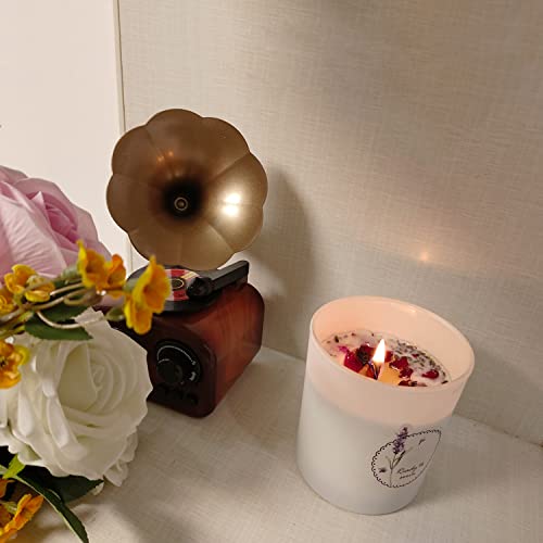 194 Pcs Wooden Candle Wicks Kit For Candle Making, With Flowers And Wood Wicks Bases, Smokeless Wooden Candle Wicks, 50 Iron Stander, 40 Stickers And 4 Bags Of Dry Flower #TOP3