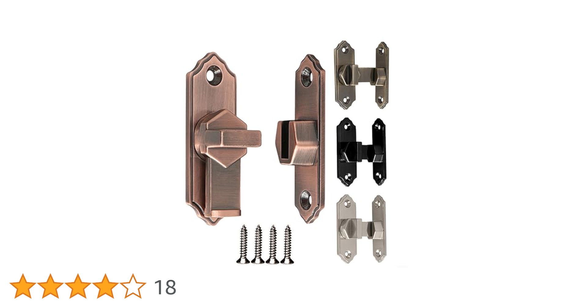 Amazon | HONGZHANFA アンティーク 90度直角ドアロック - レトロ