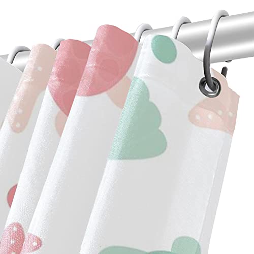 Rideau de douche tortue rose pour éviter les flaques d'eau - 6
