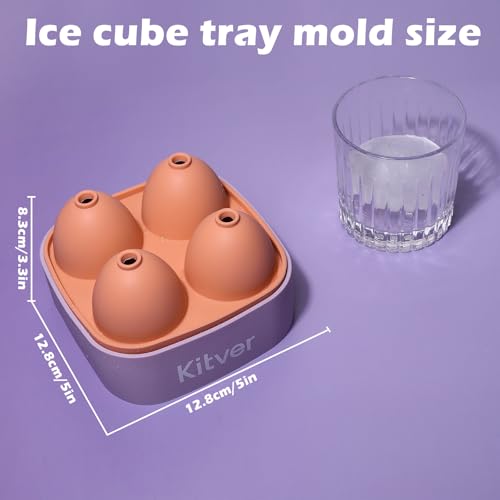 Bandejas para cubitos de hielo grandes redondas miniatura 3