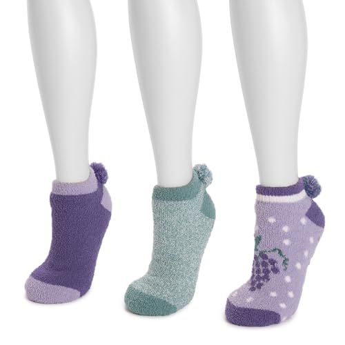 Image of MUK LUKS Women's Set of 3 Cozy Fruit Footies