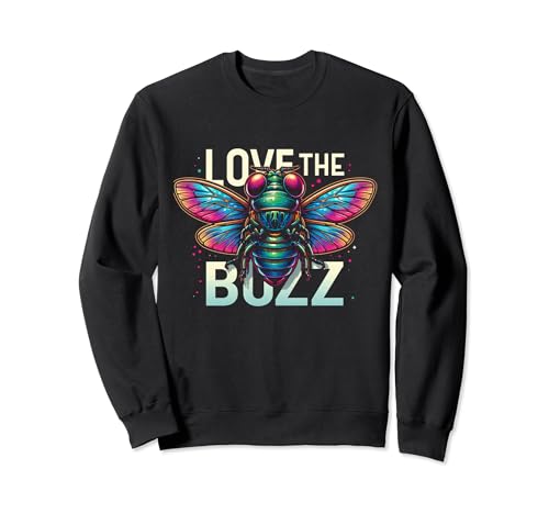 Love the Buzz Insecte ailé coloré Sweatshirt