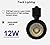 QCYYQYT 12W LED Track Lighting Heads Dimmable Compatible with Single Circuit H Type Track Lighting Rail Ceiling Spotlight for Accent Task Wall Art Exhibition Lighting 24° 4000K White Pack of 6