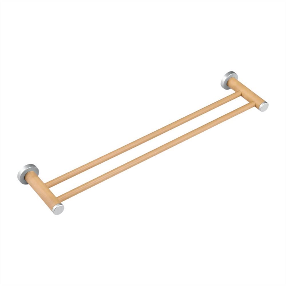 porte-serviettes double barre bois