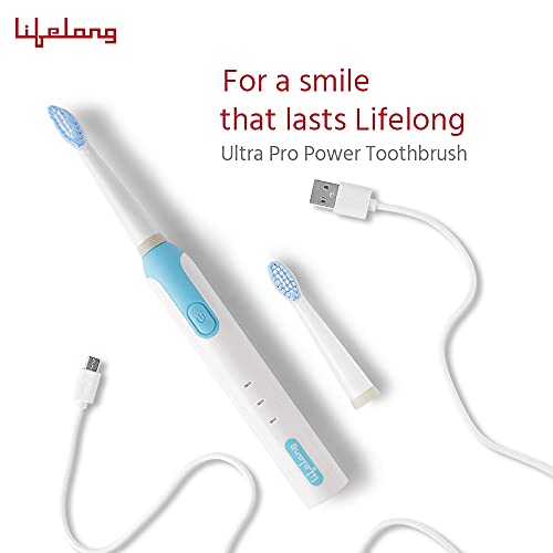 Lifelong Power Rechargeable Electric Toothbrush (White) | 6 Operational Modes and 3 hours charge lasting 30 days| Extra… - Image 7