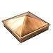Nuvo Iron Decorative Pyramid Aluminium Post Cap for 3.5" x 3.5" Posts - Copper Plated