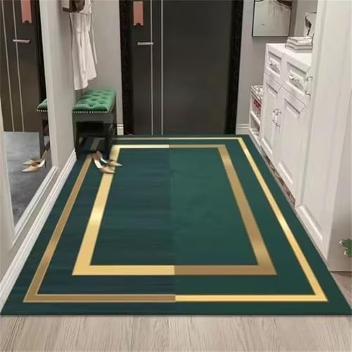 Kunsen Alfombra Lavable Infantil Alfombra niña Resistente al Desgaste Decoración de línea de Alfombra de área para Sala de Estar, Dormitorio, Comedor 100X160CM