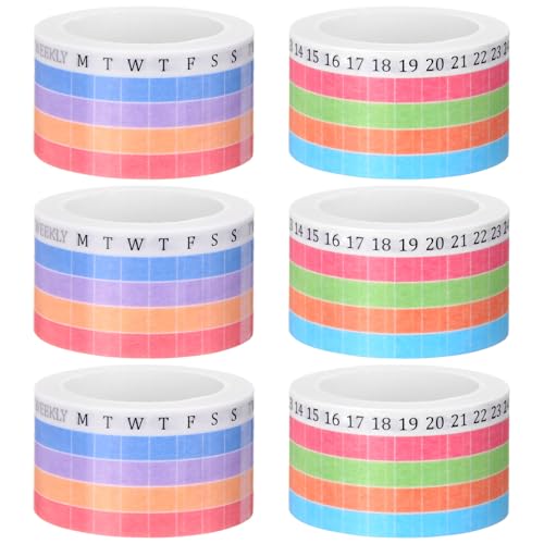Cintas washi para escribir que evitan tachones en planificadores y agendas de clase