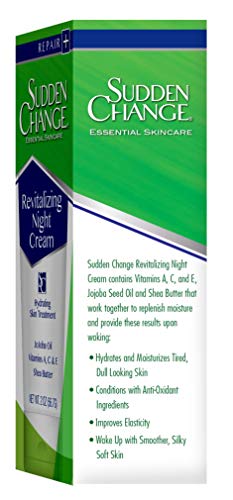 Sudden Change Revitalizing Night Cream - Face Lotion For Deep Wrinkles - Clinically Proven & Recommended By Professionals - Collagen & Elastin Booster - Reduce Fine Lines & Wrinkles In 2 Weeks, 2 Oz #TOP3