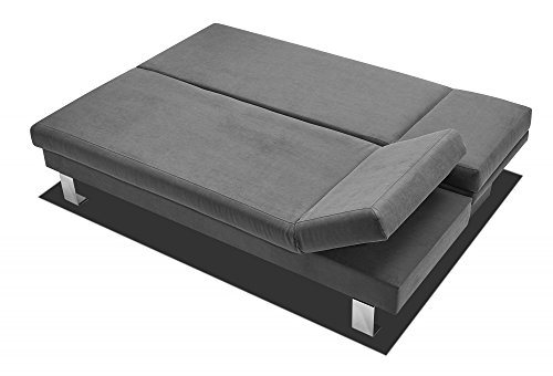 Verholt Schlafsofa TILL H | In Dunkelgrau | 202 x 92 x 110 cm - 4056001006196 Verholt Schlafsofa TILL H | In Dunkelgrau | 202 x 92 x 110 cm