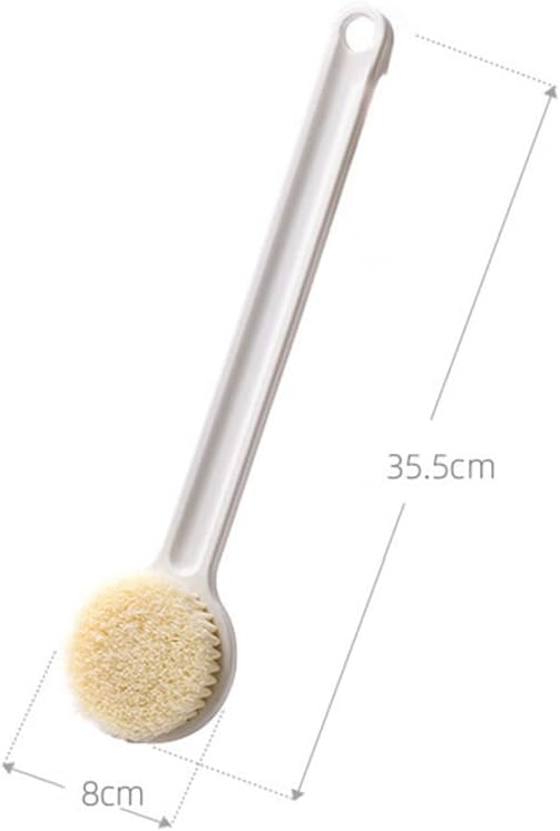 高級品市場 Blufied ボディブラシ 背中ブラシ マッサージブラシ ボディスポンジ お風呂 シャワーブラシ 長い柄 超極細毛 柔らかい 背中ニキビ あかすり カビ生えない 美肌効果 スキンケア Sparrow Rs