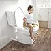 Dolu Nuve Toddler Toilet Training Seat Insert with High-Arched Backrest, Slide Handles and Easy to Clean, For Children 18+ and Older, Green