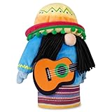 Mytag Funny Driver Headcover, Mexican Guitarist Golf Head Covers For Woods And Driver, Blue/Yellow