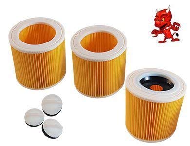 Cartouche de filtre rond lamellenfilter 6.414-552.0 pour aspirateurs traîneaux et cuves solides
