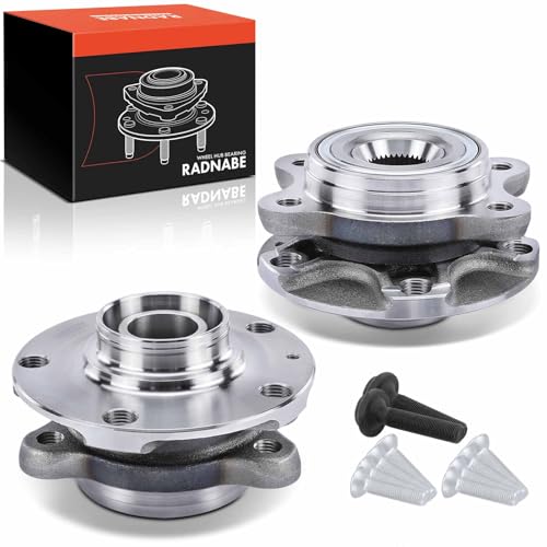 Frankberg 2x Wheel Bearing Hub Wheel Hub Front Axle Compatible with A4 2000-2008 A4 Avant 2001-2008 A4 Cabriolet 2002-2009 A6/A6 Avant 1997-2005 Exeo Replace# 8D0498625C