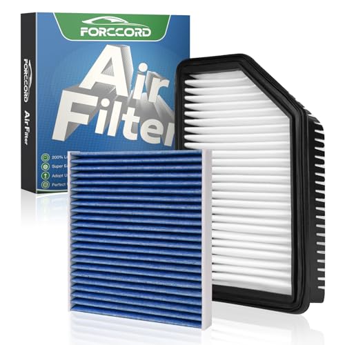 Image of Cabin & Engine Air Filter Fits for Kia Soul 2014 2015 2016 2017 2018 2019 L4 1.6L 2.0L Activated Carbon Cabin Filter Replacement Air Filter CF12002 CA11206 Car Accessories