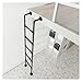 Metal RV Bunk Ladder 30-66 Inch, Heavy-Duty Twin Over Full Bed Climbing Step, Ideal for Travel Trailers, Camper, Car Bunks, 200kg Load Capacity, Includes Disc Holders