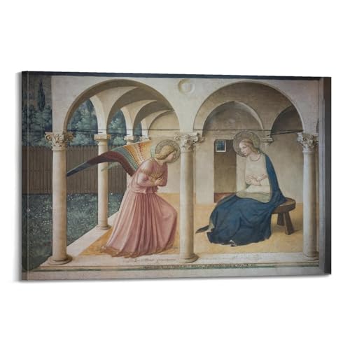 Poster The Annunciation Fra Angelico 50x75 cm - Tableau Vierge Marie et Ange