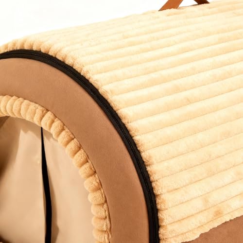 Cama cueva para gatitos con refugio extraíble y base lavable para salón 8