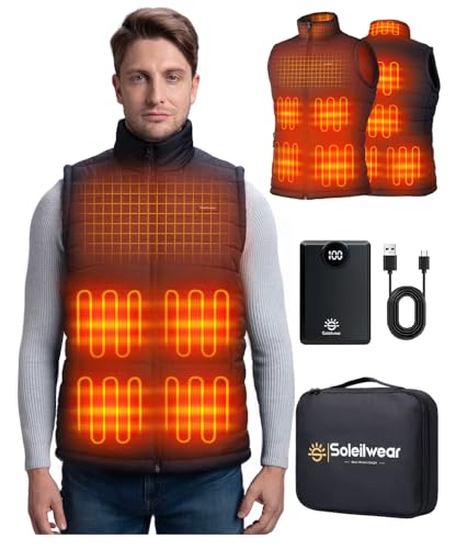 Soleilwear Mens Heated Vest