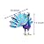 BAENRCY Small Peacock Statue Animal Sculpture Garden Decoration Metal Yard Art for Yard Outdoor Decoration (Purple)