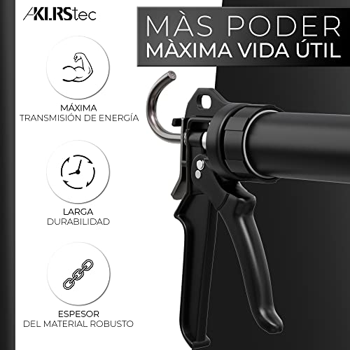 Miniatura 2 de Klrstec Pistola Profesional Pro Xl Para Cartuchos Pistola Para Cartuchos De Silicona, Perfecta Para Rejuntar Y Sellado De Clafateo Pistola De Aluminio Para Todo Tipo De Cartuchos De 310ml A 600ml