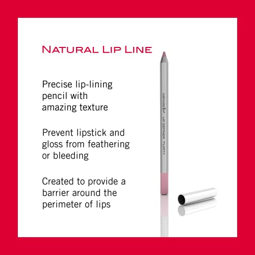 Mirabella Lip Definer Pencil, Flirty - Retractable Line & Define Lip Liner With Sharpener - Long-Lasting, & Ultra-Creamy Formula With Vitamin C & E Is Smoothing & Moisturizing - Gluten & Cruelty-Free #TOP2