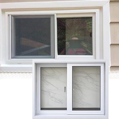 Large Lockable Casement Windows,Sliding Glass Windows with Screen, Bathroom Horizontal