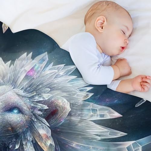 Couverture lion douillette plaid chaud idéal à offrir en cadeau