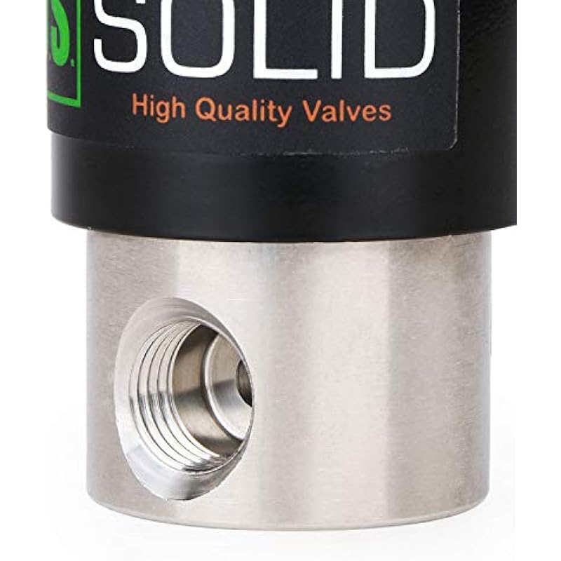 U.S. Solid 1/4 Stainless Steel Electric Solenoid Valve 12VDC Normally Closed VITON 30-1/2 x 54-1/4 inches 상세이미지 3