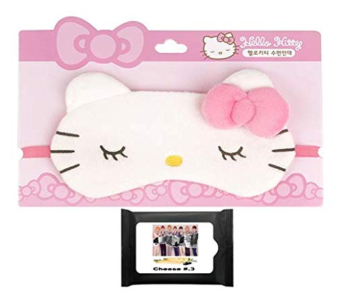 Sanrio Hello Kitty Sleep Eye Mask/Hello Kitty Face Sleep Mask/Comfortable and Soft Eye Cover Sleep and Cheese # .3 Tissue