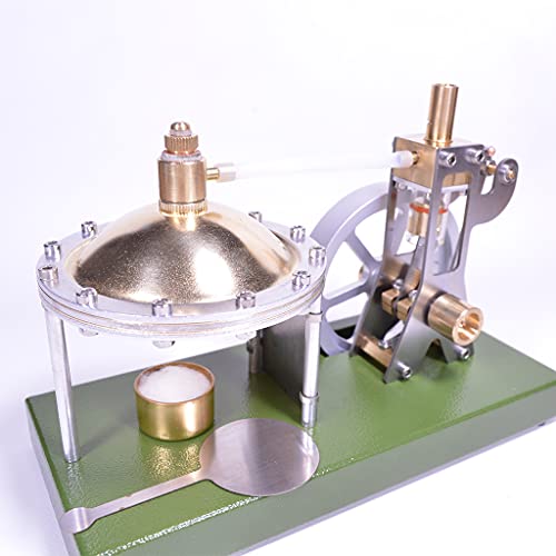 HomeDecTime Retro Metallsimulation Vertikale Dampfmaschine Modell Physik Spielzeug mit – Bild 7