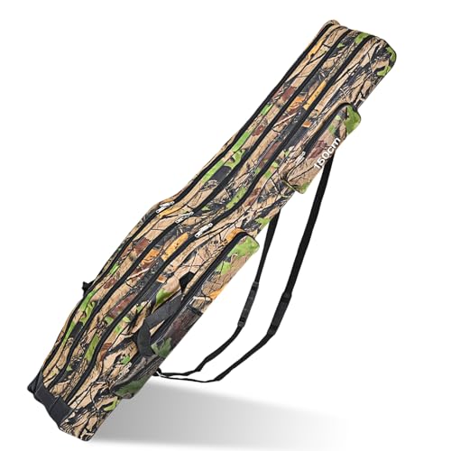 Fourreau Canne A Peche, Sac De Peche 3 Couches, 150cm Sac De Canne À Pêche Portable, Canne À Pêche Moulinet Sac A Dos Peche, Accessoires De Pêche Housse...