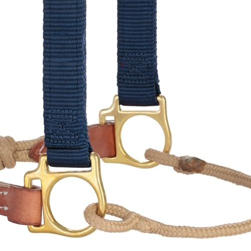 Cabestro Weaver Leather Borgoña Resistente de Estilo Horsemans con Nudos de Control 3