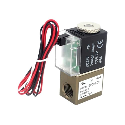 Válvula de control neumática 1/4 BSP de 2 vías con conexiones de aire 6mm 2