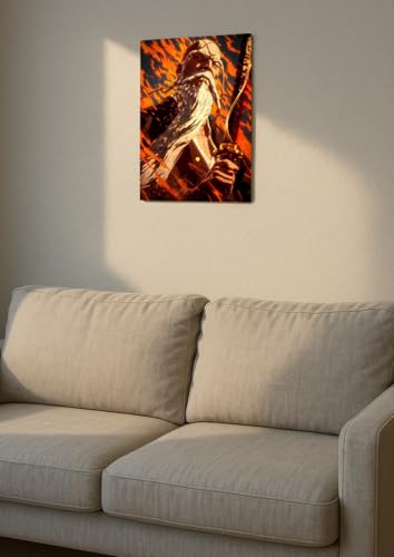 Image of NIJUKA Anime Printed A4 Size Metal sheet Poster For Home And Room Decoration | For Anime Art Fans Boys And Girls (Master Of Fully Power Full Bankai)