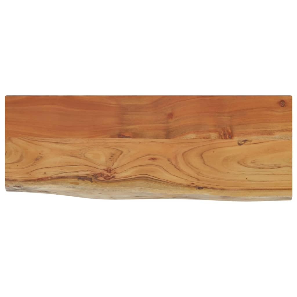 vidaXL Estante Pared Rectangular Madera Acacia Borde Vivo 70x30x2,5 cm