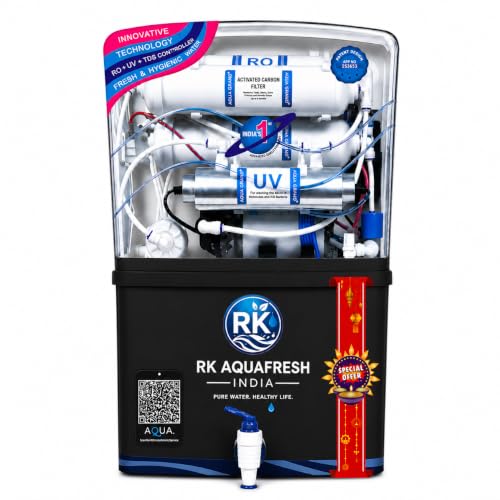 Image of Rk Aqua Plus Zeta Pro+ Ultra Alkaline+++(RO+UV+UF+COPPER+ZINC+CALCIUM+TDS ADJUSTER) Best For Home /Office Purpose | 15LPH | 12litrs 1 Year Warranty