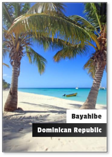 Calamita per frigorifero, motivo: République Dominicaine - Bayahibe, design 1
