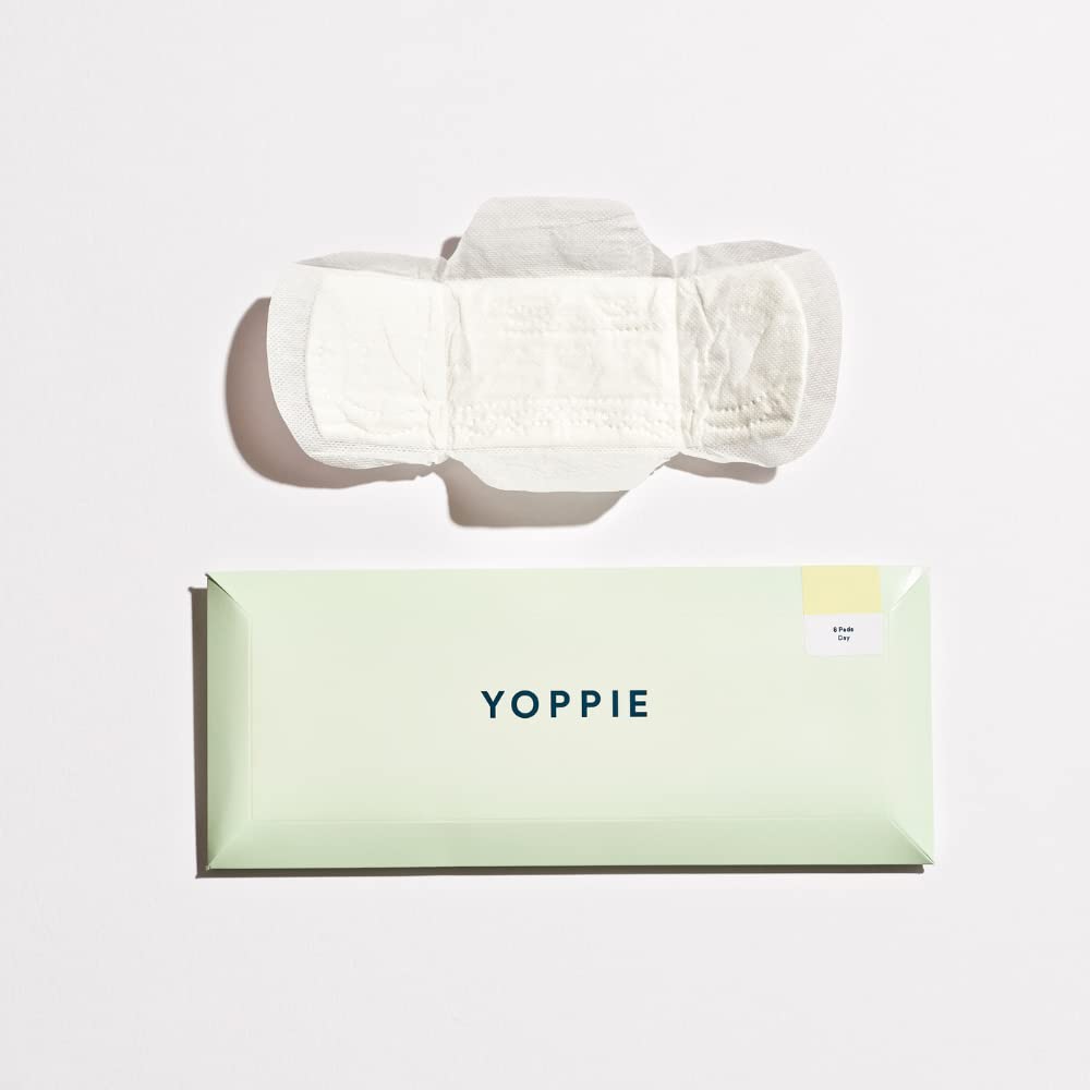 Yoppie 100% Certified Organic Pads- Light Absorbency, 8 Pack, £2.90