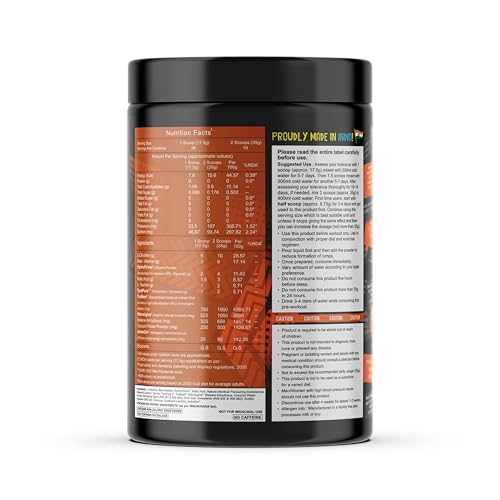 Image of Gayor Essentials Pump Gayor 3.0 Brother Edition Pre Workout Without Caffeine for Men & Women Focus Booster with Citrulline Glycerol and 5 Patented Ingredients Stimulant Free (Lemon Shikanji,665g)