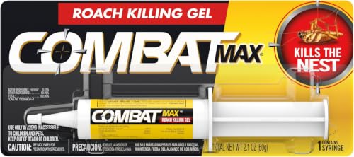 Image of Combat Max Roach Killing Gel for Indoor and Outdoor Use, 1 Syringe, 2.1 Ounce (Pack of 12)