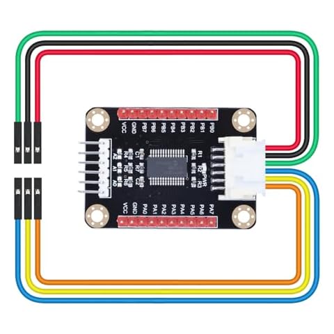 CQRobot MCP23017 IO Expansion Board Compatible with Raspberry Pi/Micro:bit/Arduino/STM32 Motherboard. I2C Interface, Expands 16 I/O Pins, Up to 8 Expansion Boards Can be Used Simultaneously. Cover