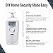 SABRE Wireless Motion Sensor Home Security Burglar Alarm with LOUD 120 dB Siren and 120 Degree Wide Angle Detection, DIY EASY Installation