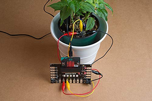 SparkFun Gator:Soil - Alligator-clippable accessory Monitor Air Quality and soil moisture Use with micro:bit or other microcontrollers Use for Education Classroom MakerSpace Library and Home Learning