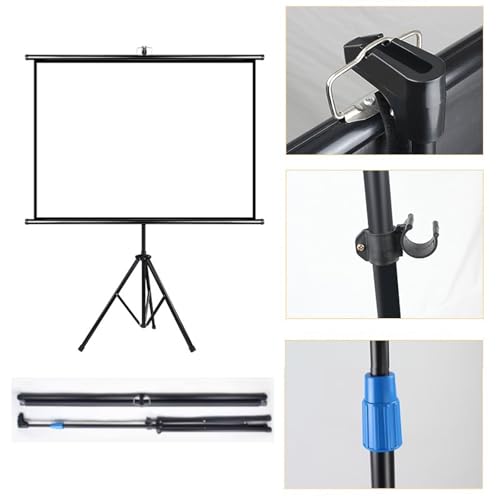 Pantalla para proyector universal con trípode 72 pulgadas miniatura 5