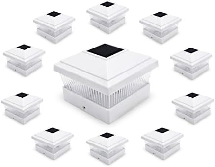 EPIK Solar Post Cap Lights with LED Light for 5 x 5 Posts (10 Units White)